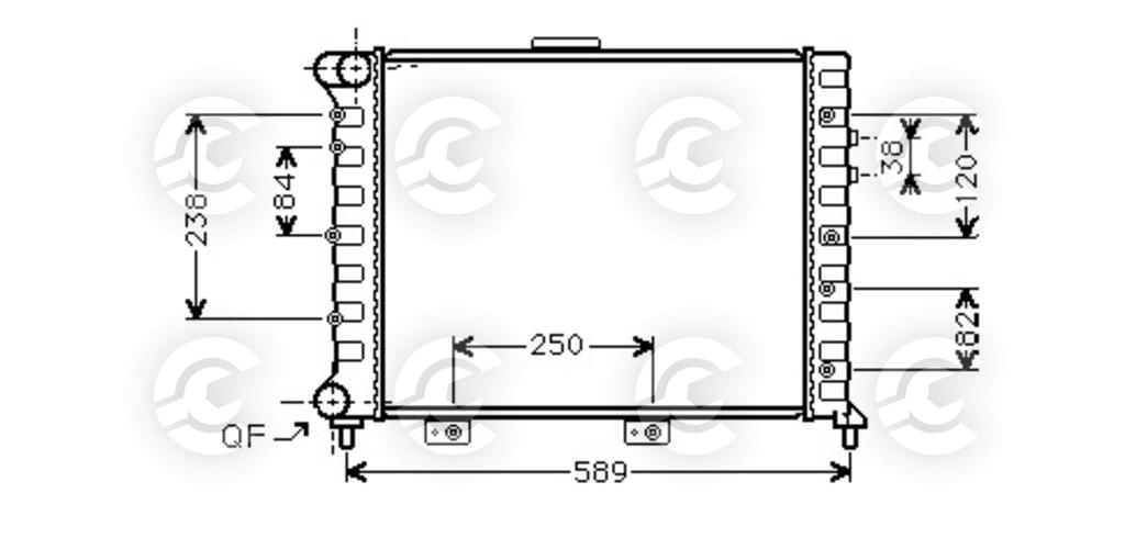 RADIATORE per ALFA ROMEO 156 e 156 Sportwagon