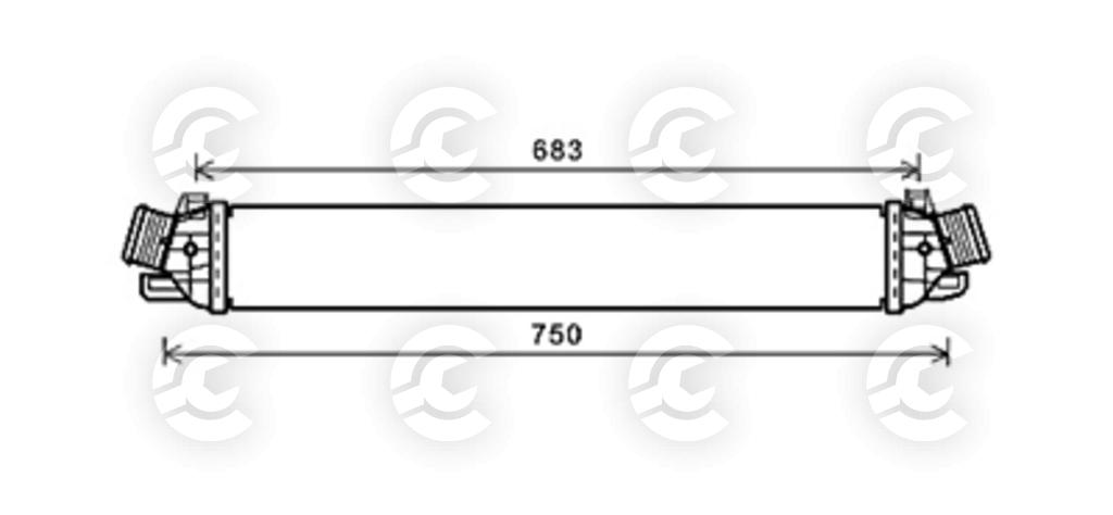 INTERCOOLER per ALFA ROMEO GIULIETTA e GIULIETTA Furgone/hatchback