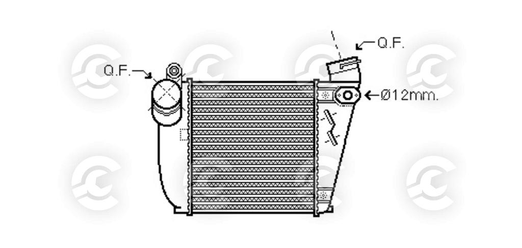 INTERCOOLER per VOLKSWAGEN, SEAT LEON, SKODA OCTAVIA I e OCTAVIA I Combi