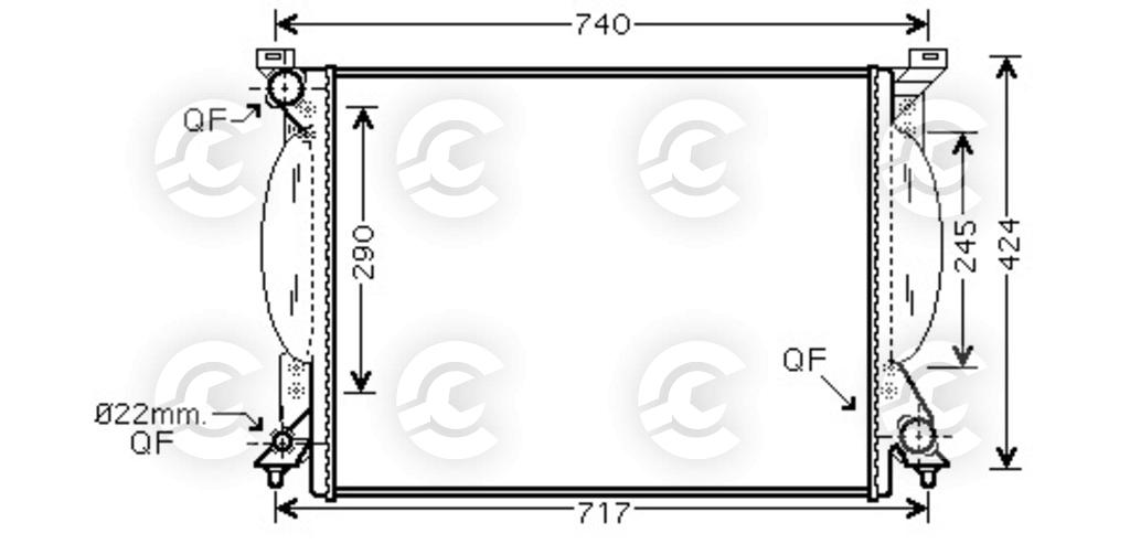 RADIATORE per AUDI