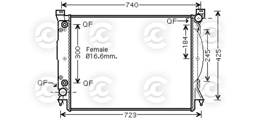RADIATORE per AUDI