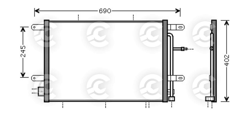 CONDENSATORE per AUDI