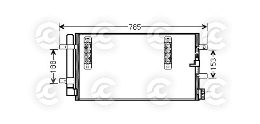 CONDENSATORE per AUDI