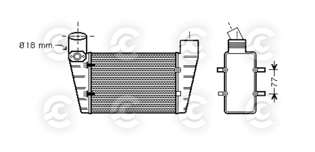 INTERCOOLER per AUDI