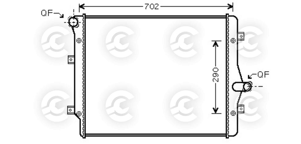 RADIATORE per VOLKSWAGEN GOLF V Variant e GOLF PLUS V