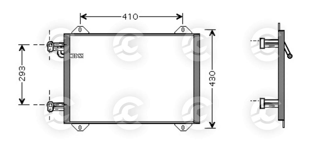 CONDENSATORE per AUDI A2