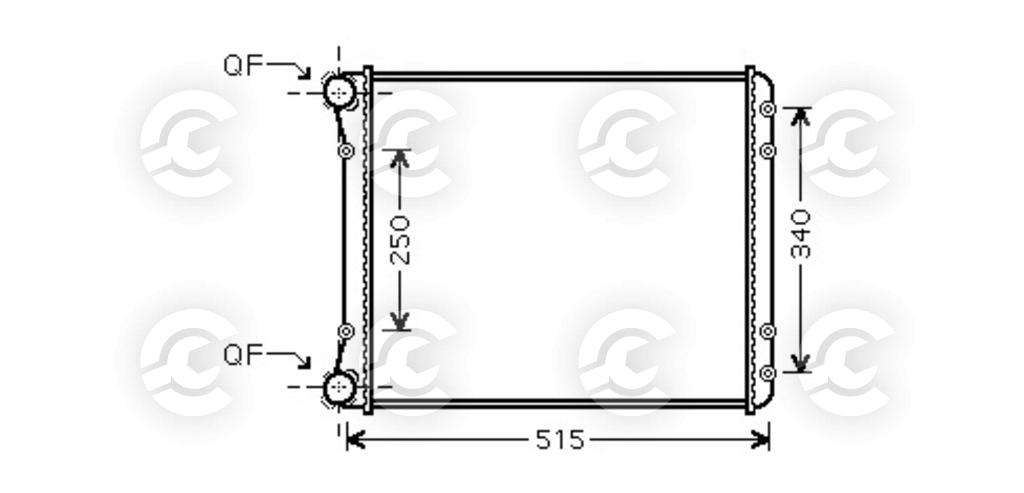 RADIATORE per AUDI A2