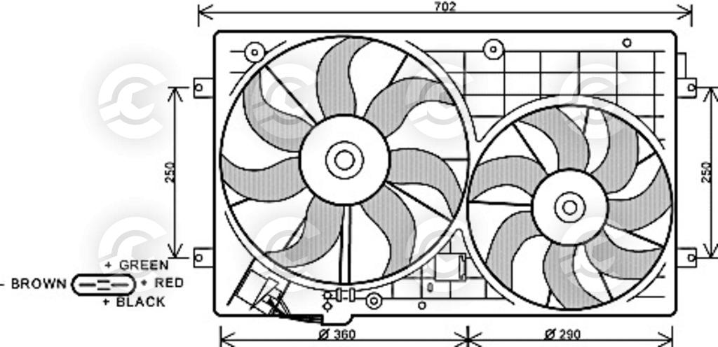 VENTOLA per AUDI, SEAT, SKODA e VOLKSWAGEN