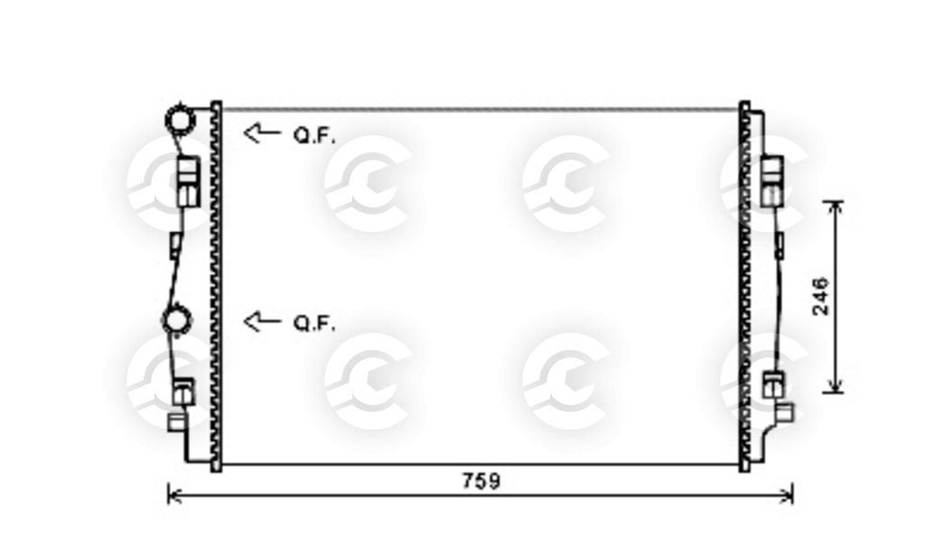 RADIATORE per AUDI, SEAT, SKODA e VOLKSWAGEN