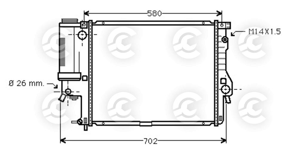 RADIATORE per BMW 5 e 5 Touring