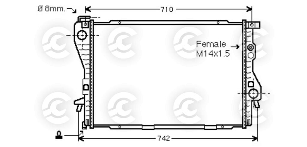 RADIATORE per BMW 5, 7 e 5 Touring