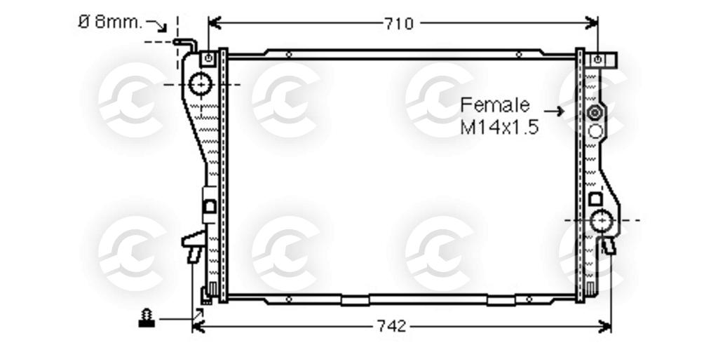 RADIATORE per BMW 5, 7 e 5 Touring