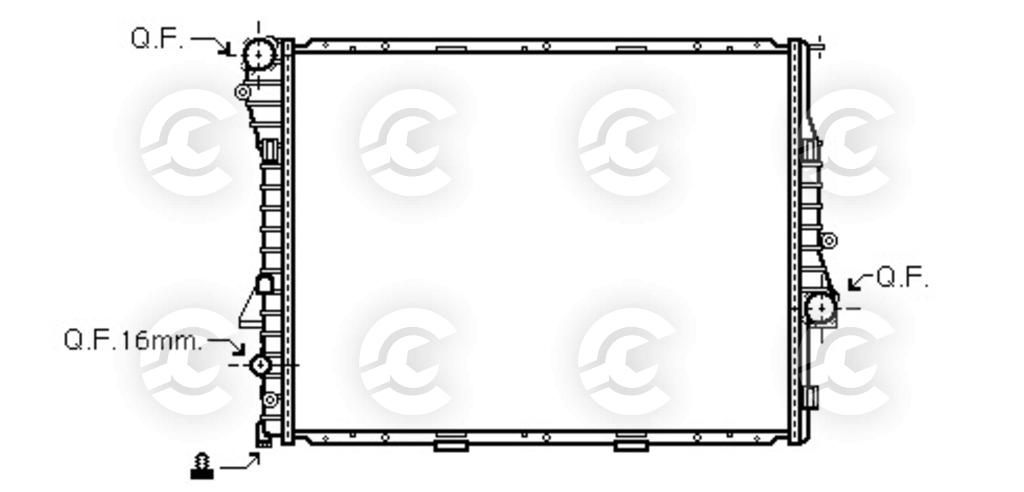 RADIATORE per BMW X5