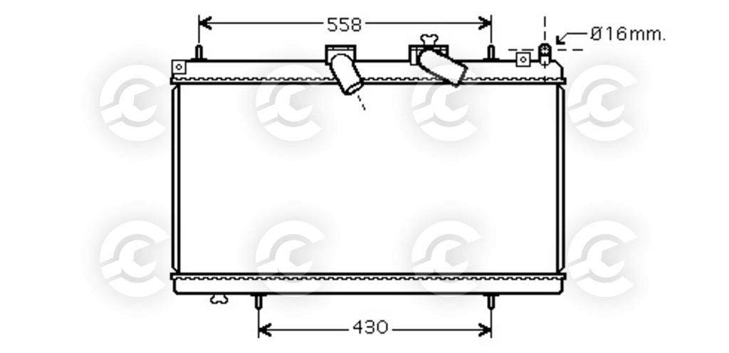 RADIATORE per PEUGEOT, CITROËN C6, C5 III e C5 III Break