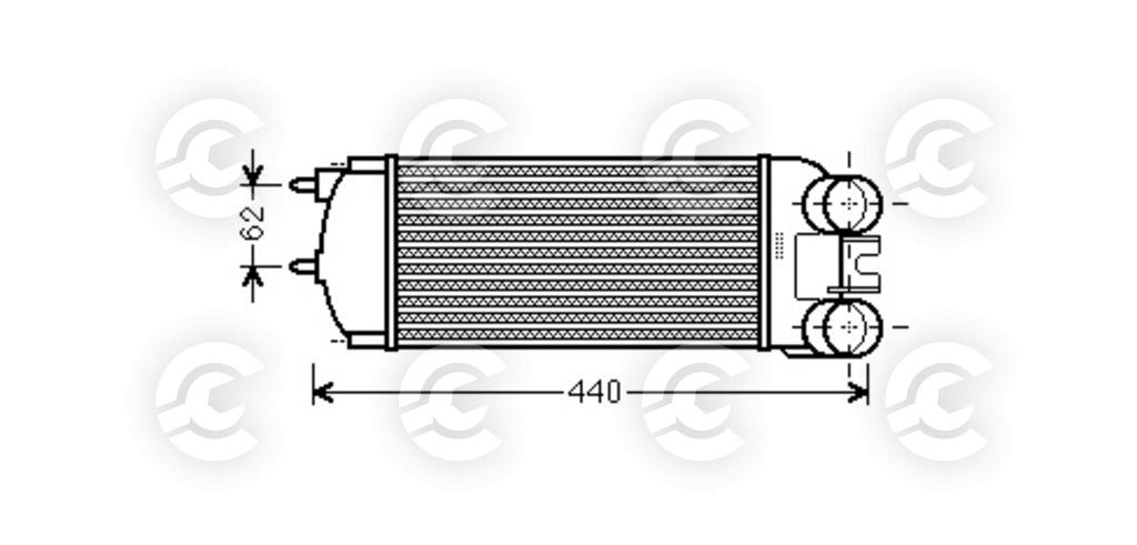 INTERCOOLER per PEUGEOT, CITROËN XSARA PICASSO, BERLINGO / BERLINGO FIRST Cassone/Limousine spaziosa e BERLINGO / BERLINGO FIRST MPV / Space wagon