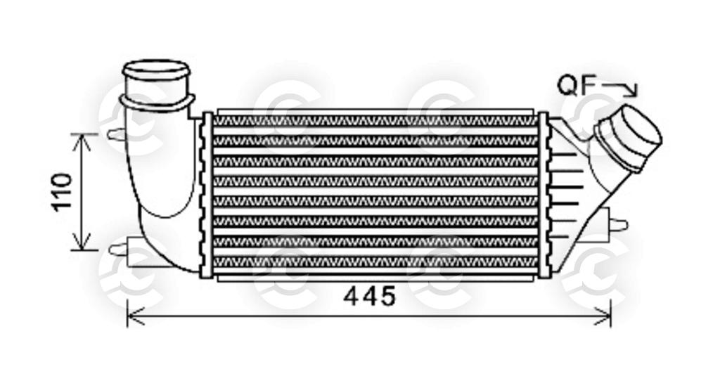 INTERCOOLER per FIAT SCUDO Autobus e SCUDO Furgonato, PEUGEOT e CITROËN