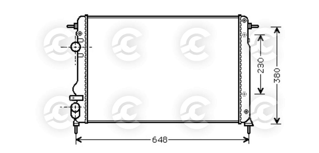RADIATORE per DACIA e RENAULT