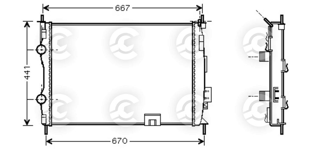 RADIATORE per NISSAN QASHQAI / QASHQAI +2 I