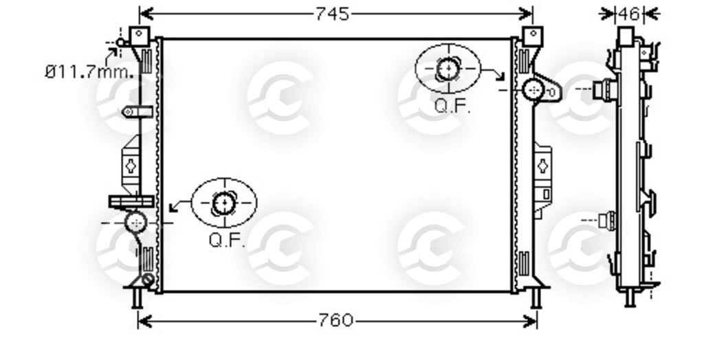 RADIATORE per FORD e VOLVO