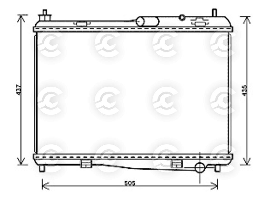 RADIATORE per FORD