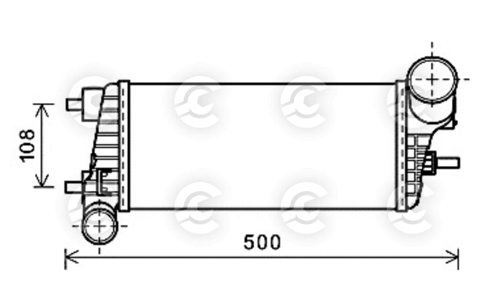 INTERCOOLER per FORD