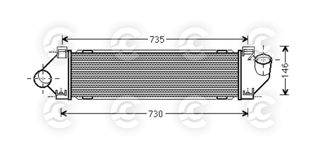 INTERCOOLER per FORD