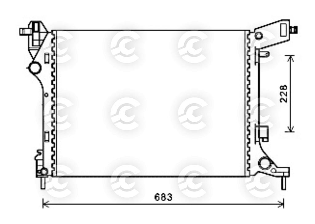 RADIATORE per FIAT 500L