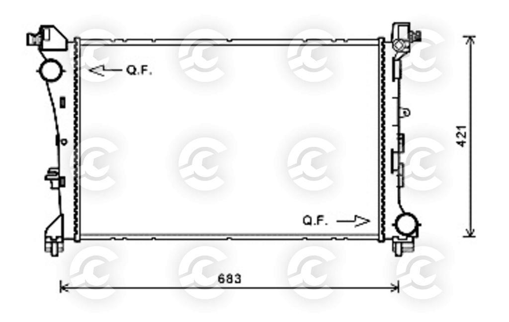 RADIATORE per FIAT 500L