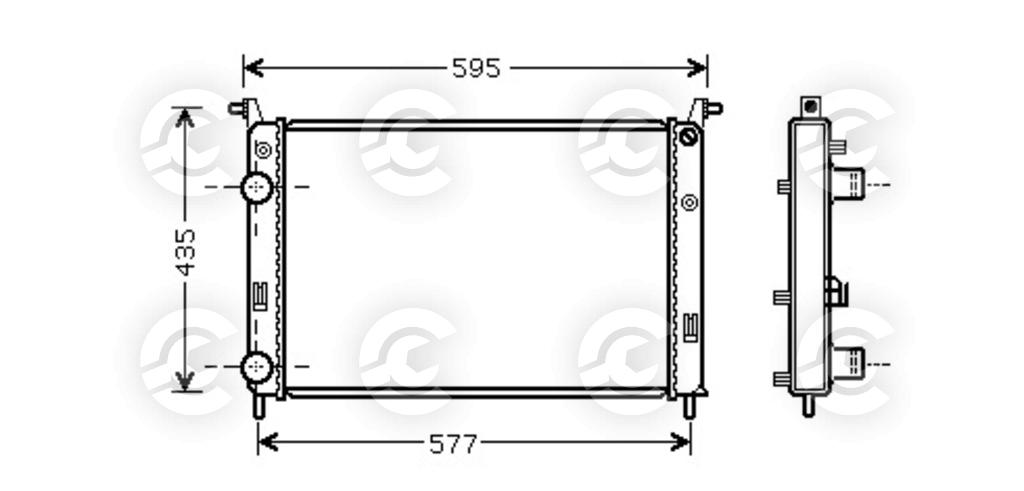RADIATORE per FIAT STRADA Pick-up e PALIO Weekend