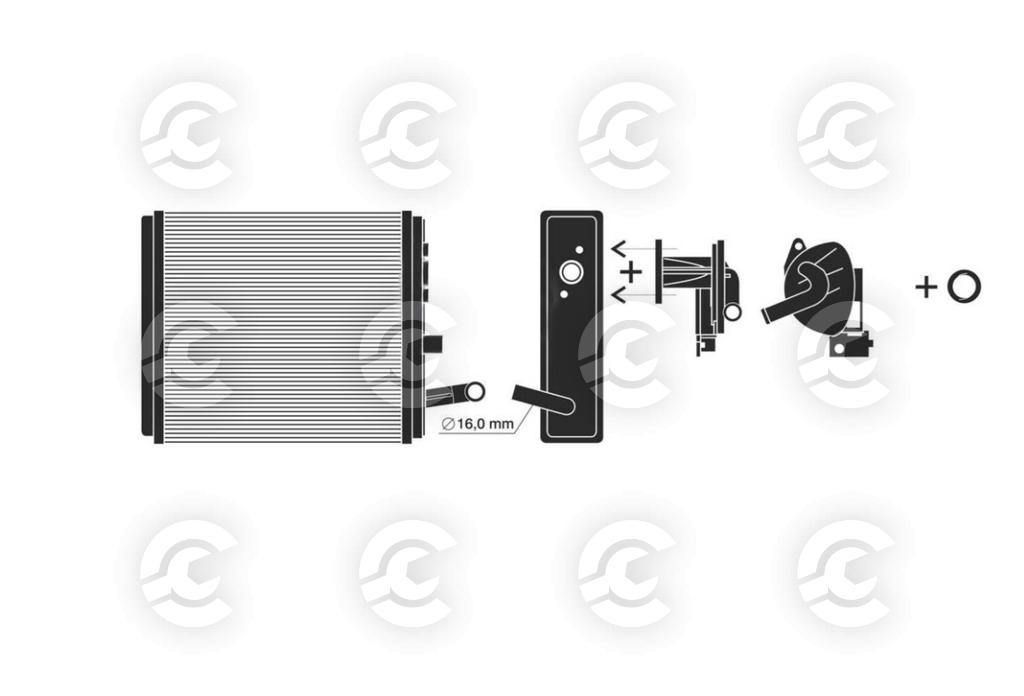 RISCALDATORE per FIAT PANDA e PANDA Cassone / coda spiovente, SEAT PANDA