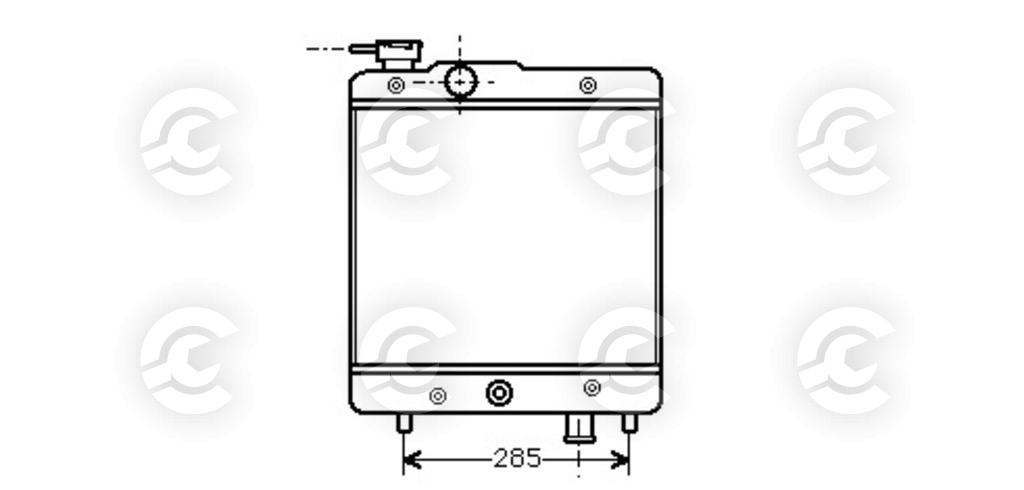 RADIATORE per FIAT PANDA