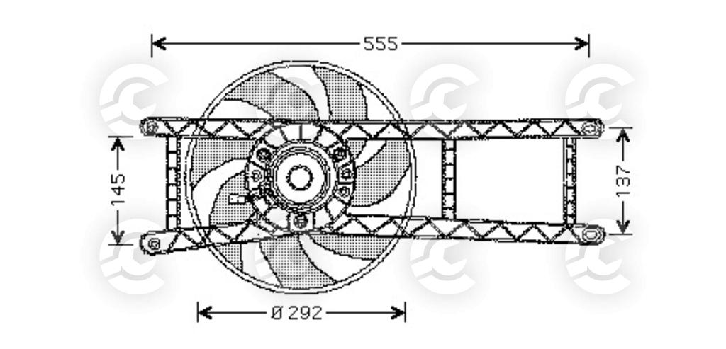 VENTOLA per FIAT PANDA / PANDA CLASSIC e PANDA Cassone / coda spiovente