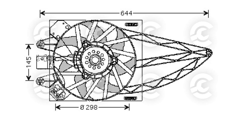 VENTOLA per FIAT PANDA / PANDA CLASSIC e PANDA Furgone/hatchback