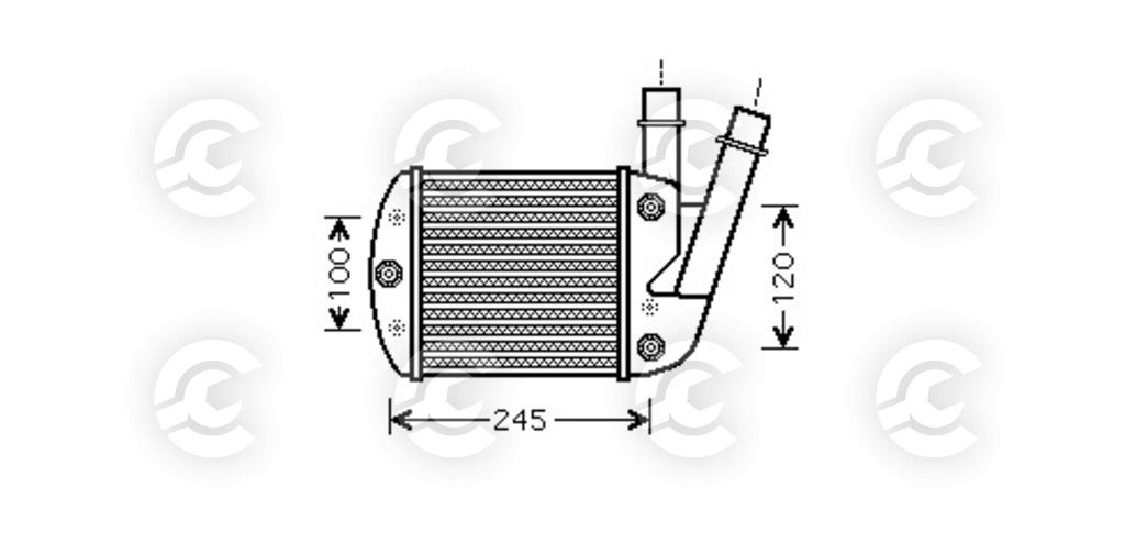 INTERCOOLER per FIAT PANDA / PANDA CLASSIC e PANDA Cassone / coda spiovente