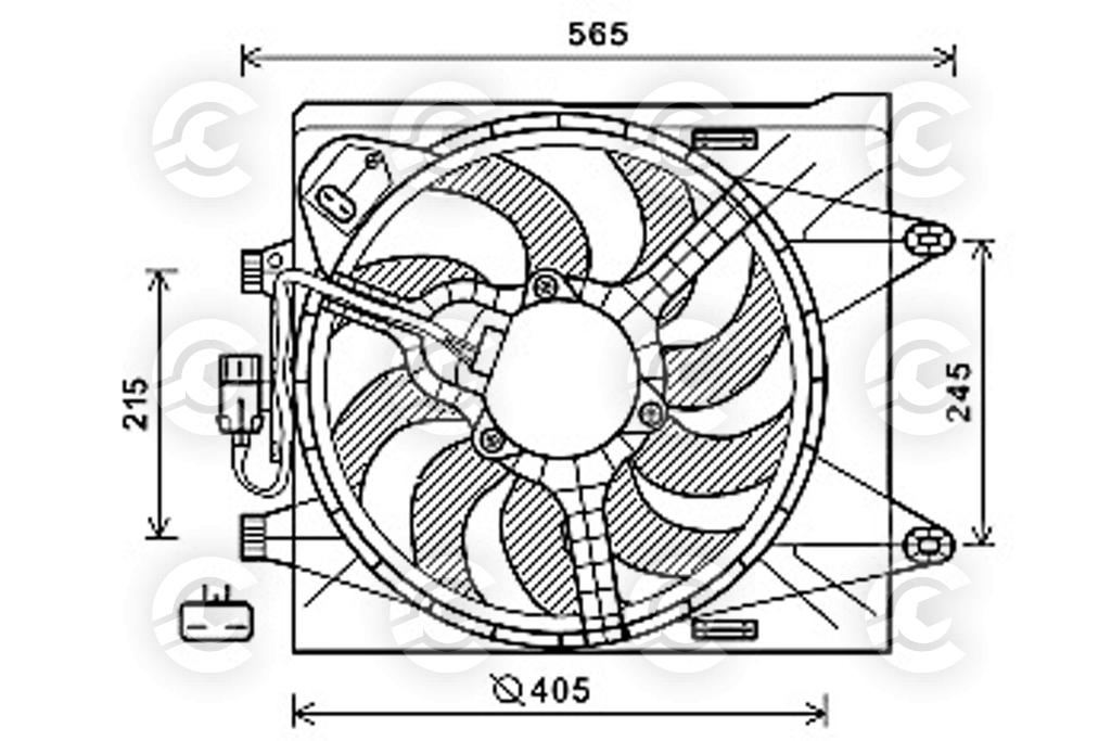 VENTOLA per FIAT PANDA e PANDA VAN