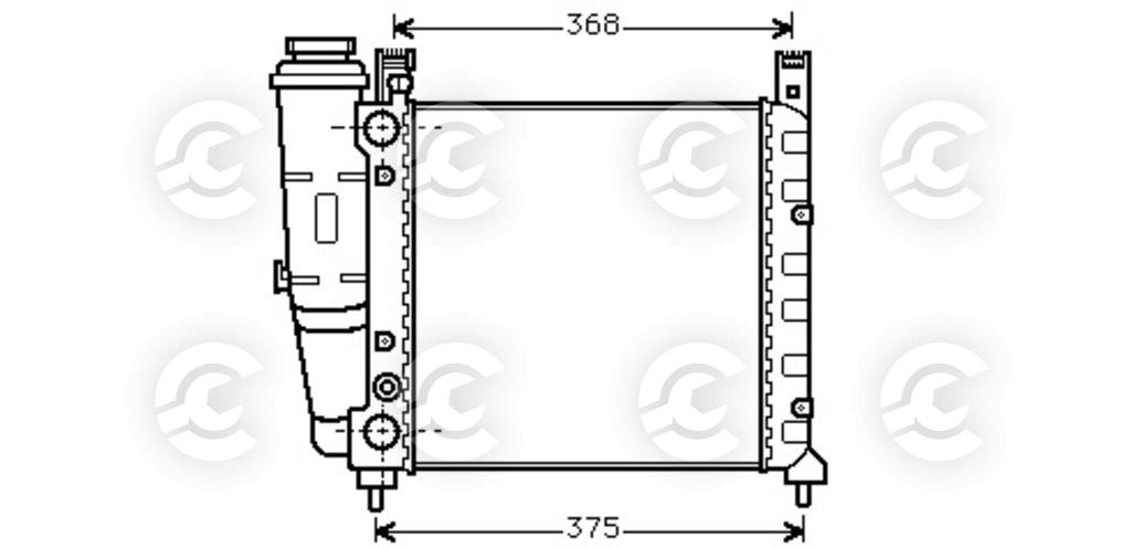 RADIATORE per FIAT UNO