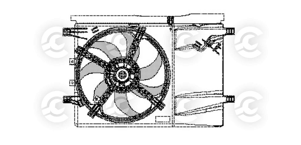 VENTOLA per FIAT, OPEL CORSA D