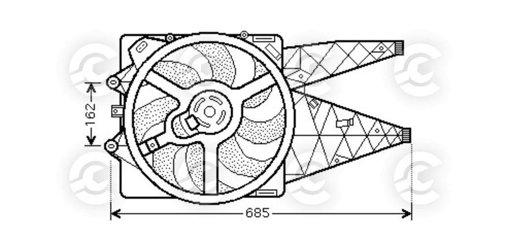 VENTOLA per FIAT, ALFA ROMEO MITO