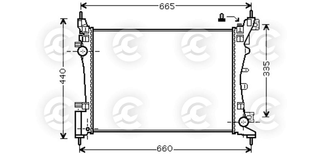 RADIATORE per FIAT