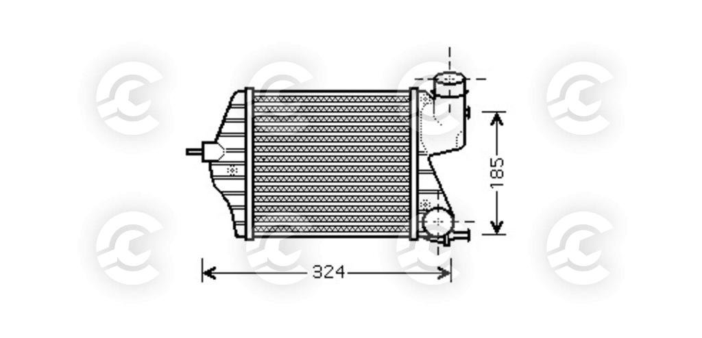 INTERCOOLER per FIAT IDEA, LANCIA MUSA