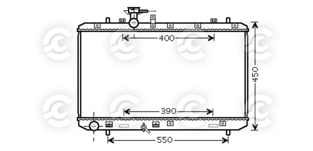 RADIATORE per FIAT SEDICI, SUZUKI SX4 Tre volumi e SX4 / SX4 CLASSIC