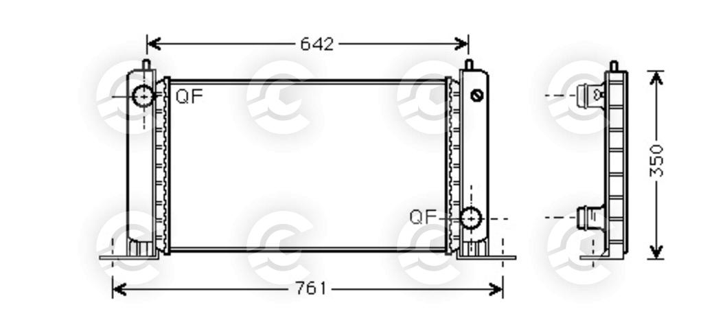 RADIATORE per FIAT STILO, STILO VAN e STILO Multi Wagon