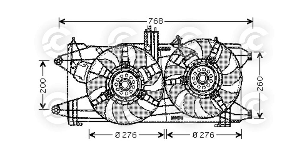 VENTOLA per FIAT DOBLO MPV / Space wagon e DOBLO Cassone/Limousine spaziosa