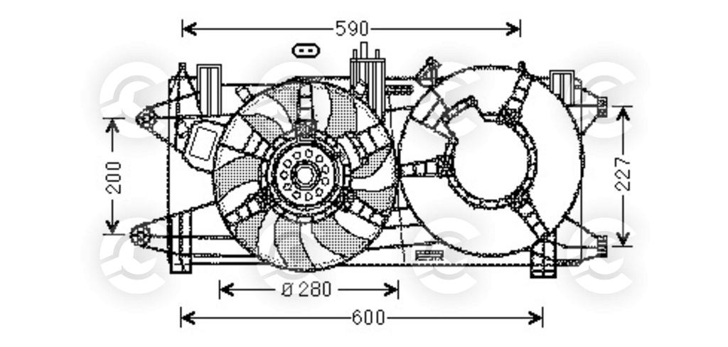 VENTOLA per FIAT DOBLO MPV / Space wagon