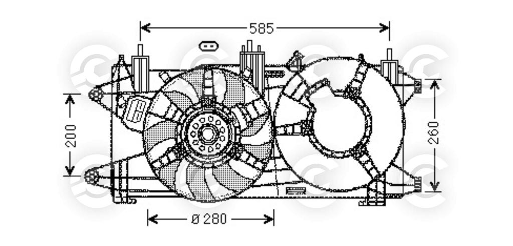 VENTOLA per FIAT DOBLO MPV / Space wagon e DOBLO Cassone/Limousine spaziosa