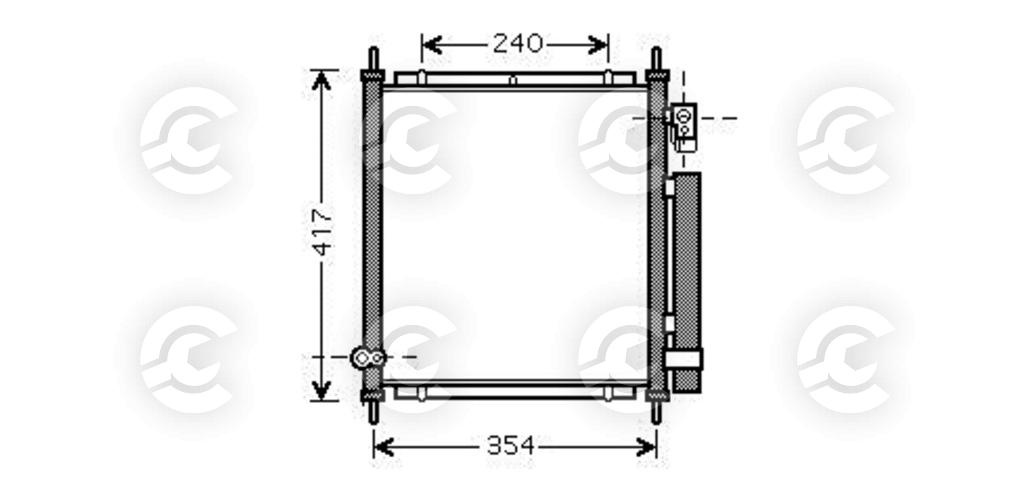 CONDENSATORE per HONDA JAZZ II