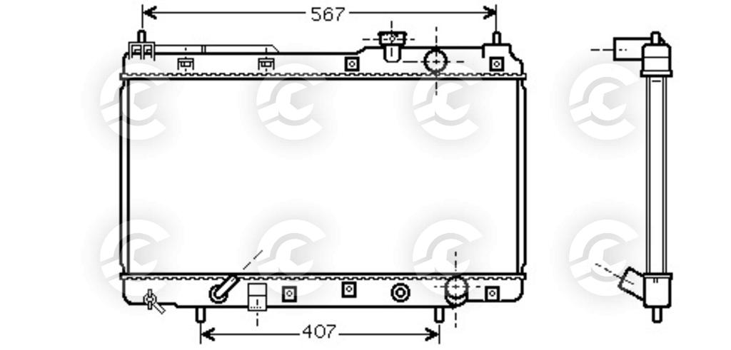 RADIATORE per HONDA CR-V I