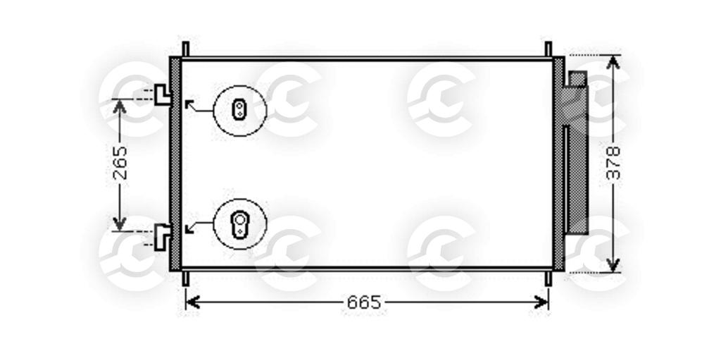 CONDENSATORE per HONDA CR-V III