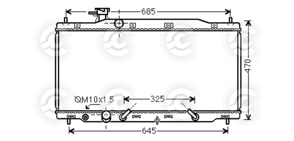 RADIATORE per HONDA CR-V III