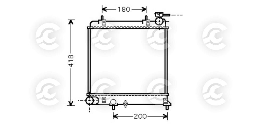 RADIATORE per HYUNDAI ACCENT II e ACCENT II Tre volumi